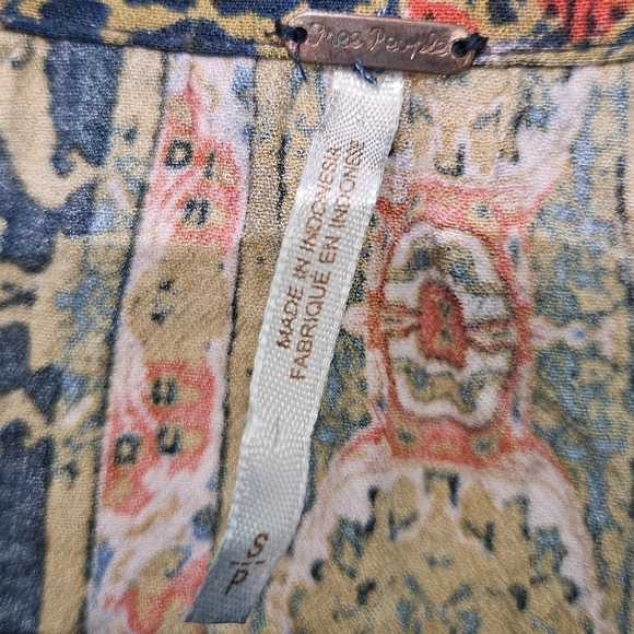 Free People Magic Mystery Tunic Navy Multicolor Size Small - Picture 8 of 10